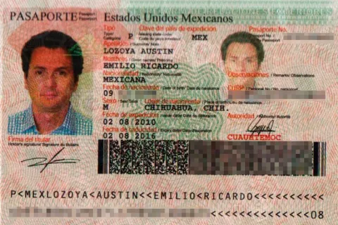  Разворот паспорта Мексики